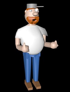 3D model crazy dave
