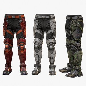 Sci-Fi Pants Sneakers p03 3D model