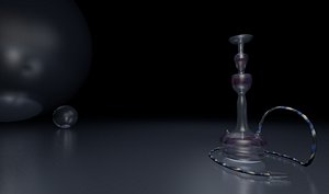3d model of hookah modern
