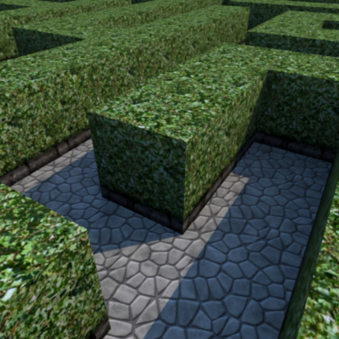 100x100 rectangular maze 3d 3ds
