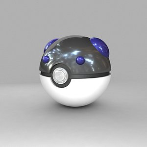 3d pokemon ball model