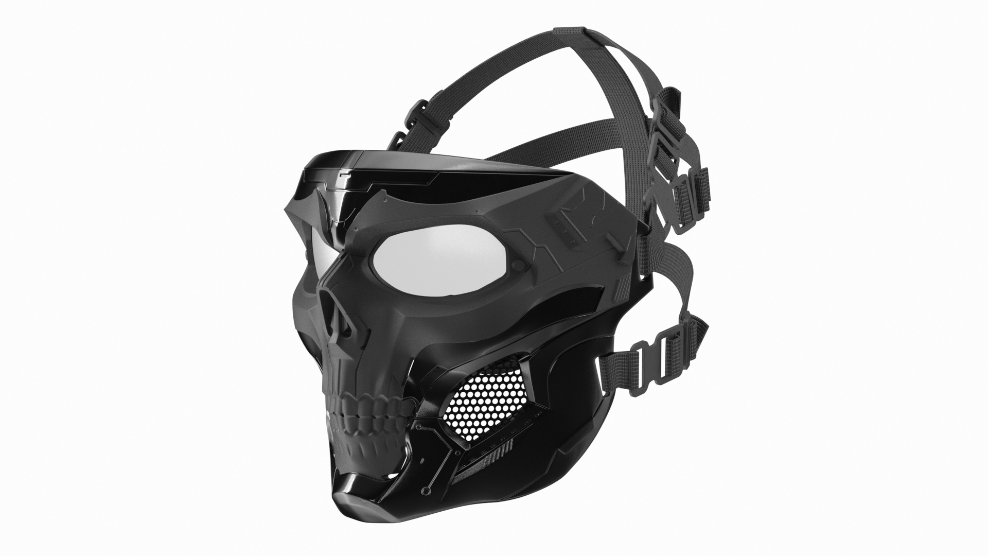 Skull Mask Tactical Black 3D Model - TurboSquid 2108541