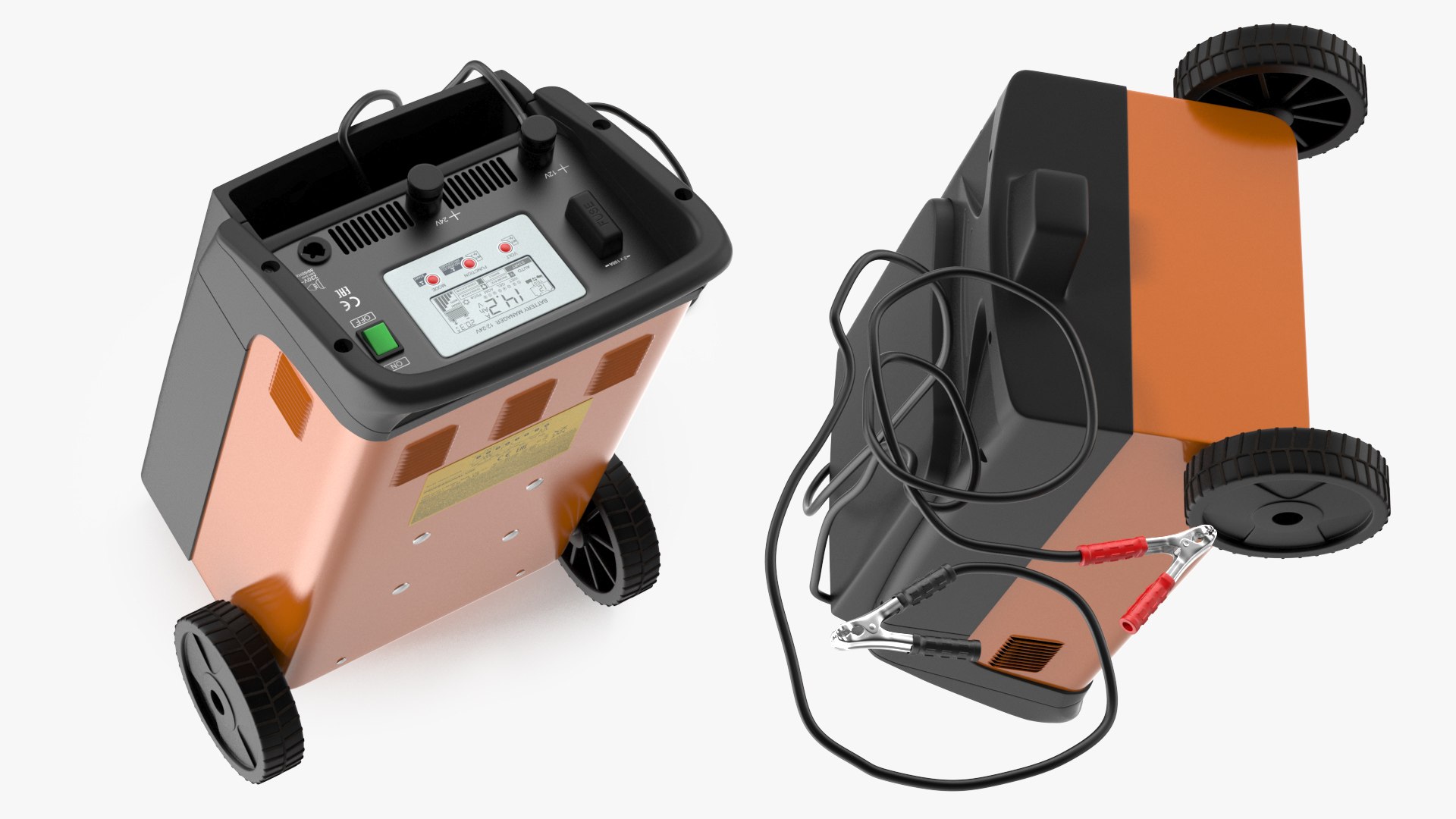 Professional Automotive Battery Charging System 3D model TurboSquid