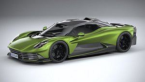 3D Aston Martin Valhalla 2026 LowPoly