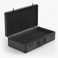 Protective Carry Case with Locks and Foam Insert Black