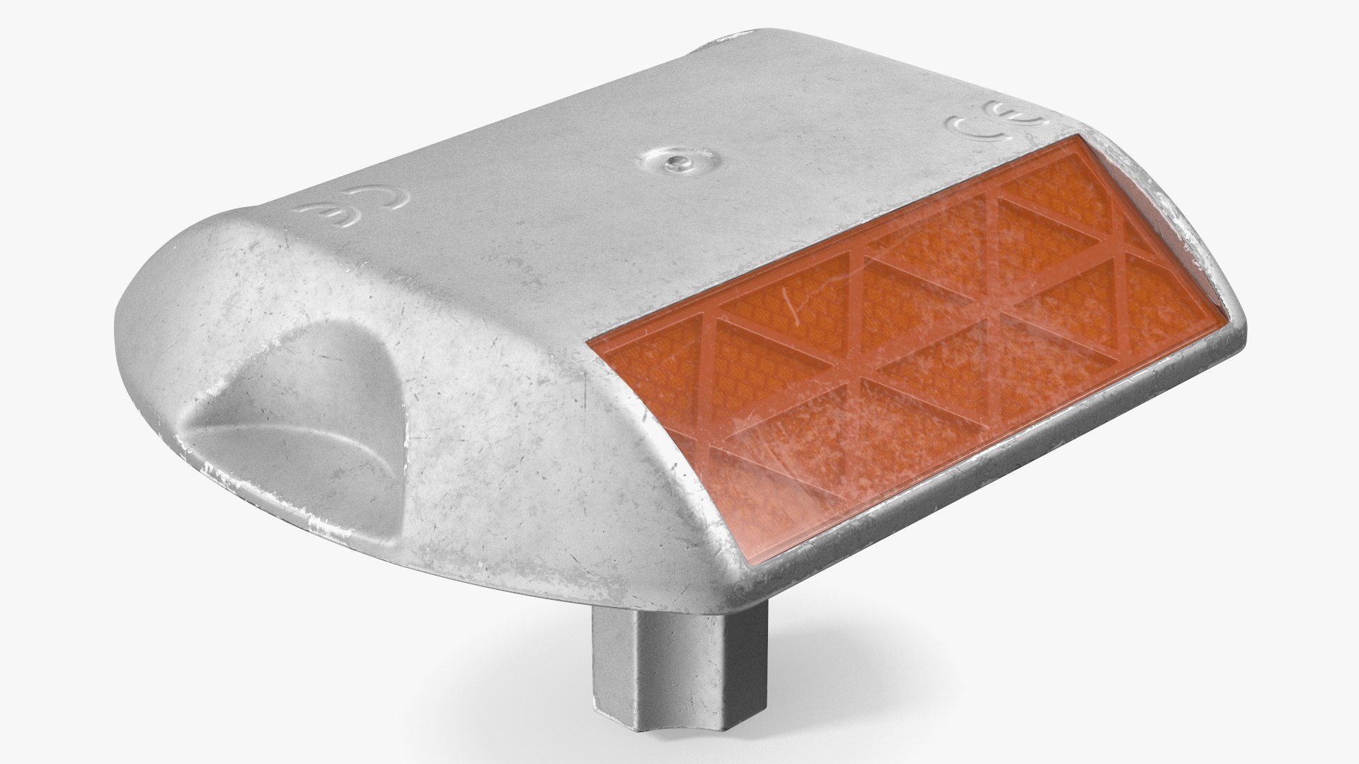 Aluminum Road Pavement Marker 3D model preview