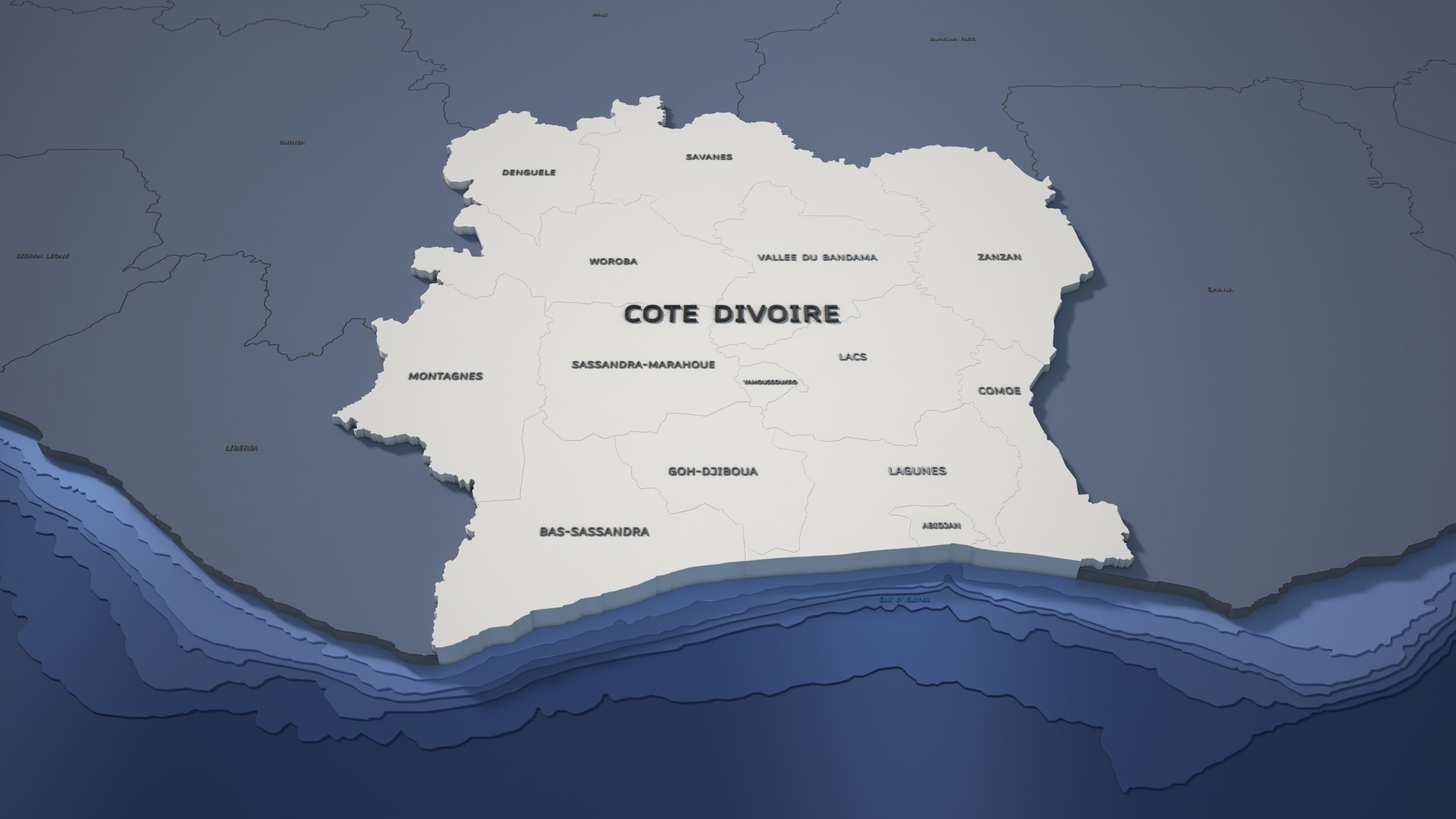 Cote dIvoire Admin 1 3D Map - Mercator 3D https://p.turbosquid.com/ts-thumb/PK/Jstkxm/rV/d02/jpg/1787650753/1920x1080/fit_q87/ea62f4e6368536913fdbbcb297e3fc68c8b7e26d/d02.jpg
