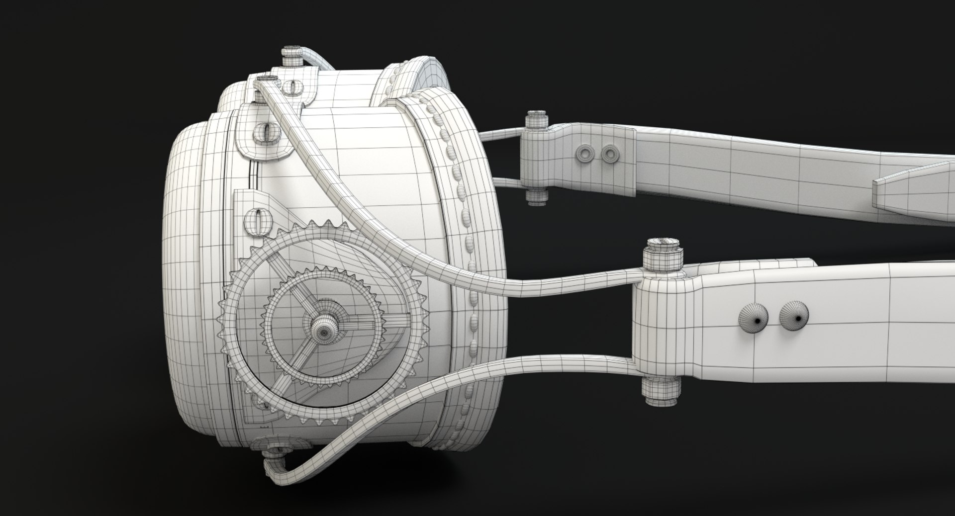3d Model Of Steampunk Goggles