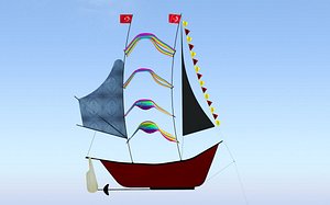Ship Kite 3D Model