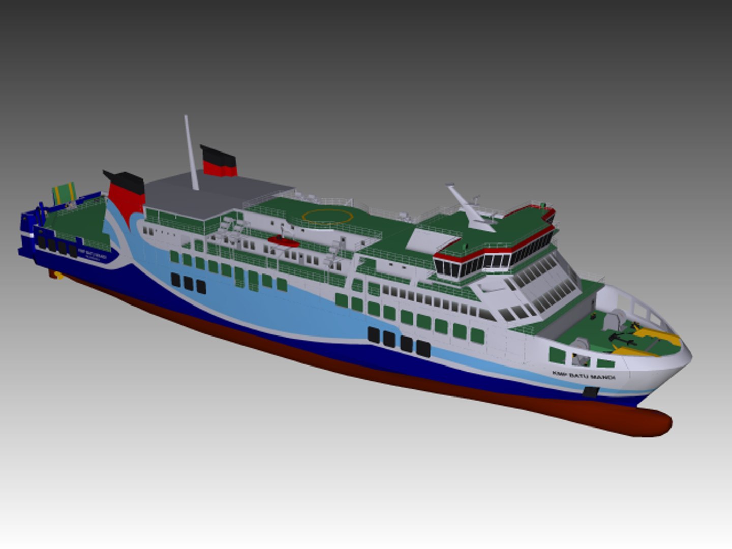 Ro-ro Ferry 3D Model - TurboSquid 1326169