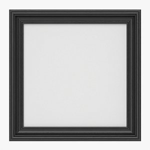 Frame with picture square 02 3D model