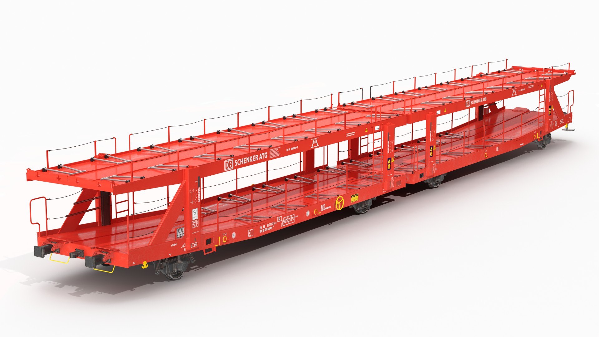 Laaers 560 Car Transporter Empty 3D model preview