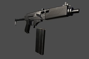9A91 Sub-machine Gun Low Poly