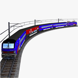 oebb nightjet viaggio next level - electric passenger train with a vectron locomotive