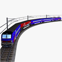 oebb nightjet viaggio next level - electric passenger train with a vectron locomotive