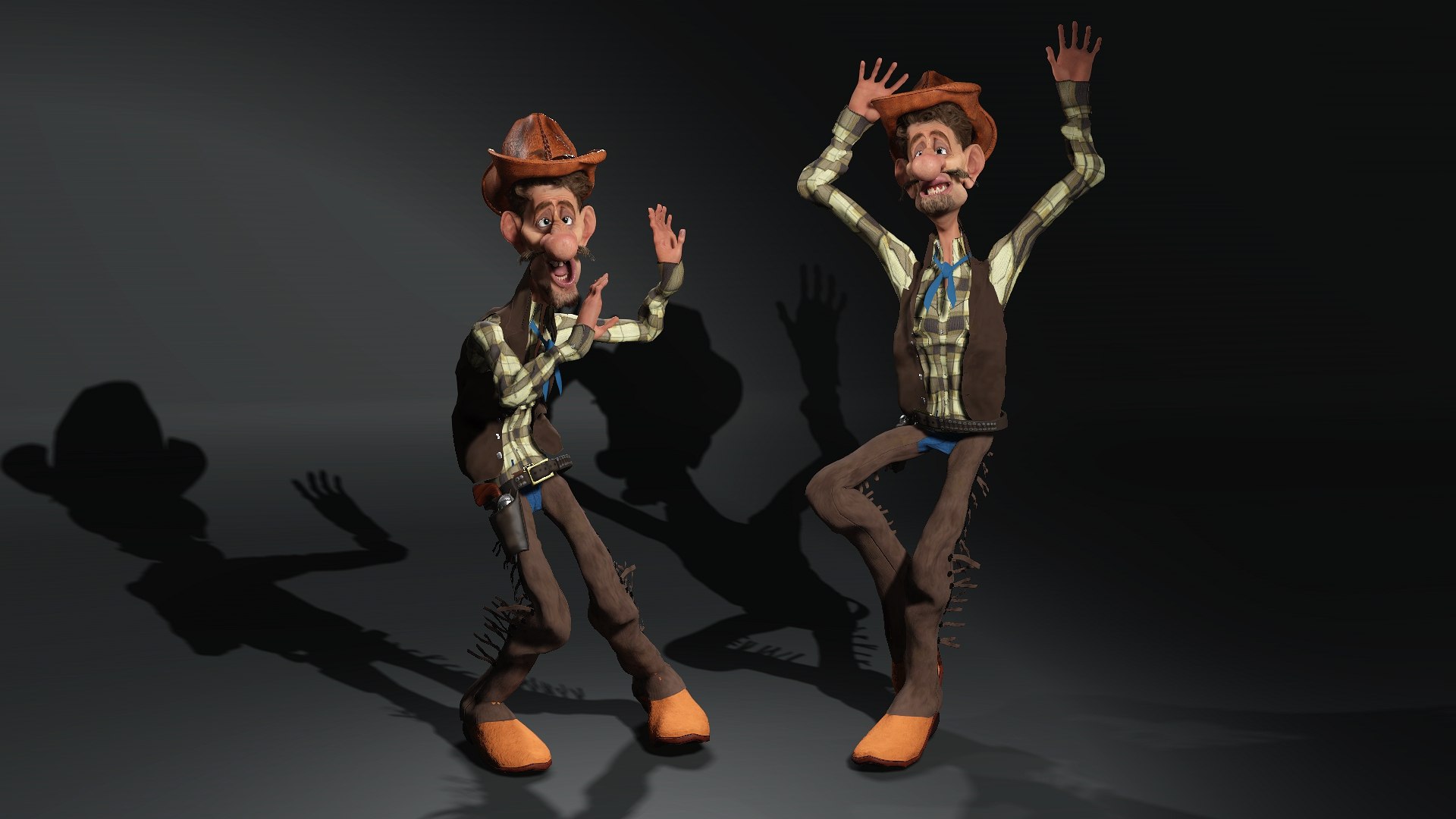 Cowboy crtoon 3D https://p.turbosquid.com/ts-thumb/PK/ZBkSQJ/Iz/c1/jpg/1712448951/1920x1080/fit_q87/b8b73c910c8389c9553ed0396e9f31d2be85e594/c1.jpg