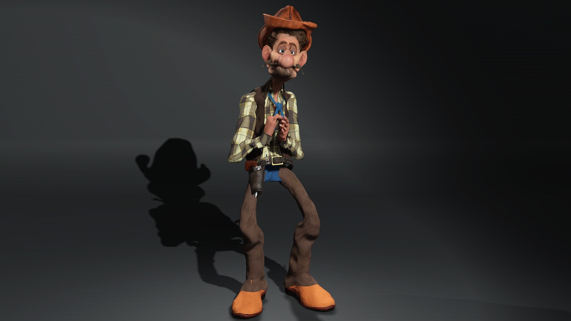 Cowboy crtoon 3D https://p.turbosquid.com/ts-thumb/PK/ZBkSQJ/y5/c/jpg/1712449031/1920x1080/fit_q87/f918f4c3c3b4024b0de7fb3c03fd29aa3a6a387f/c.jpg