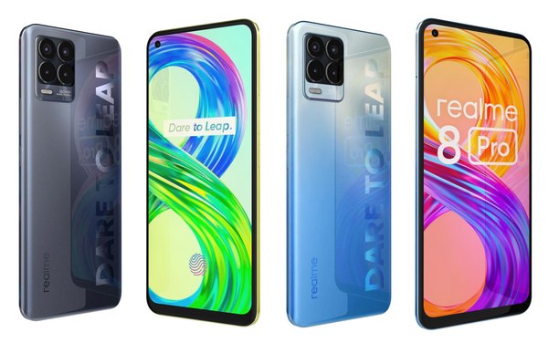 3D Realme 8 Pro All Colors