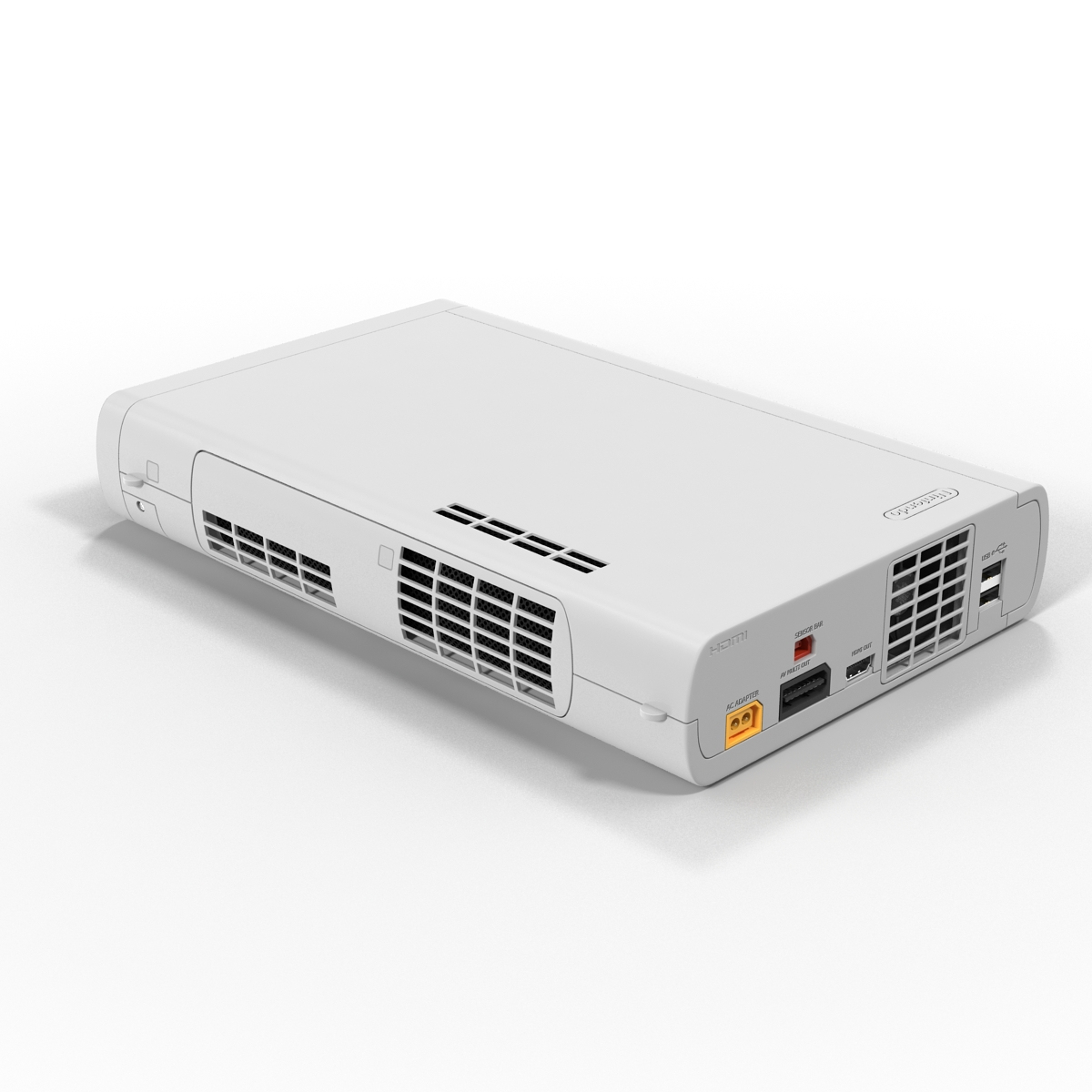 nintendo wii u console 3d 3ds