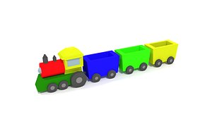 toy train 3D model