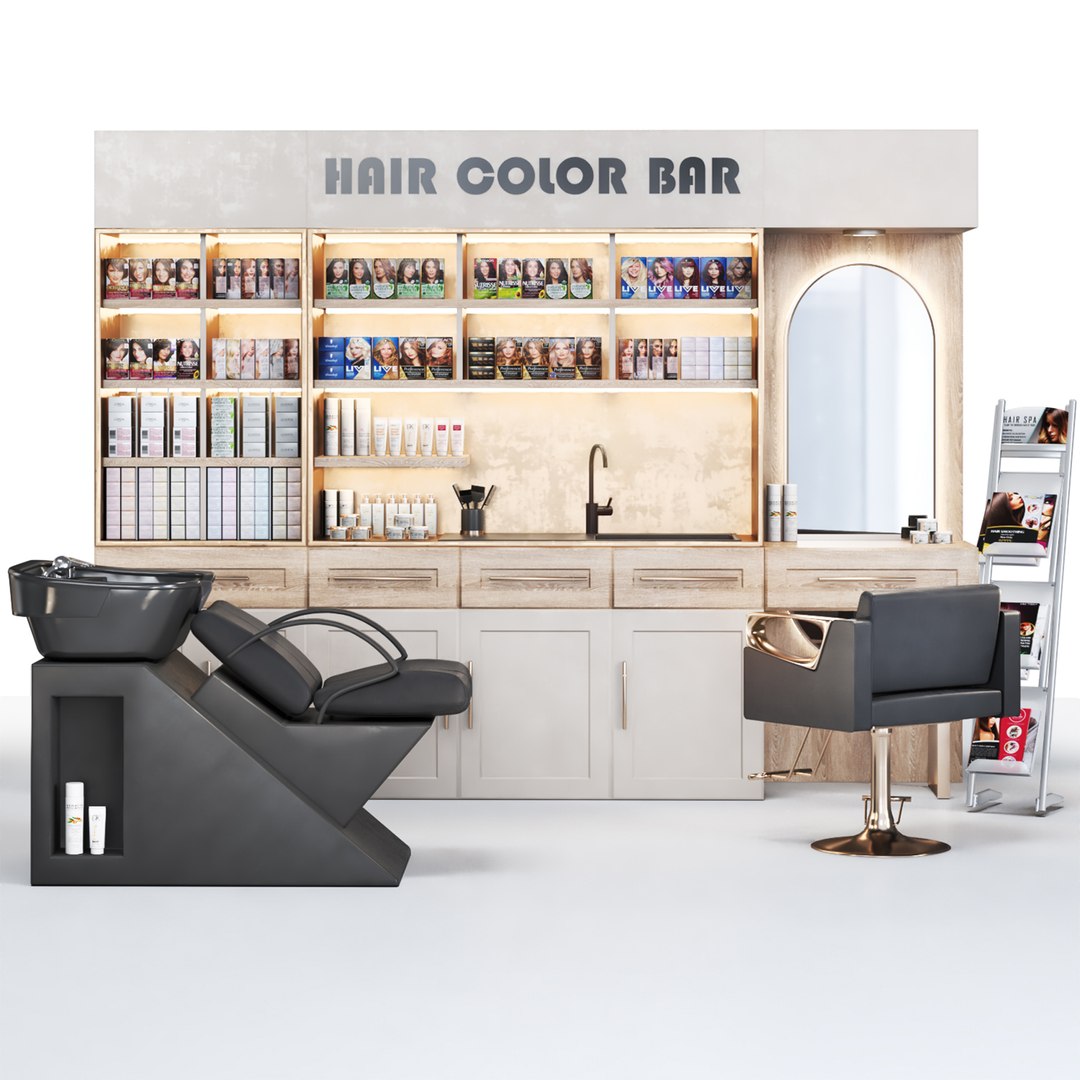 Hair Color BarHair Dye 3D Model TurboSquid 2152076