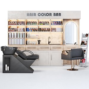 Hair Color bar-Hair Dye 3D model