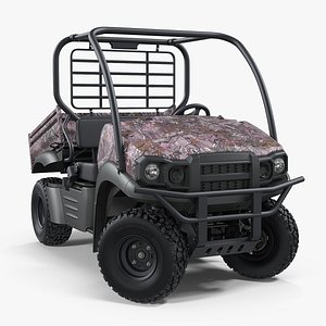3D utility vehicle 4x4 camo model