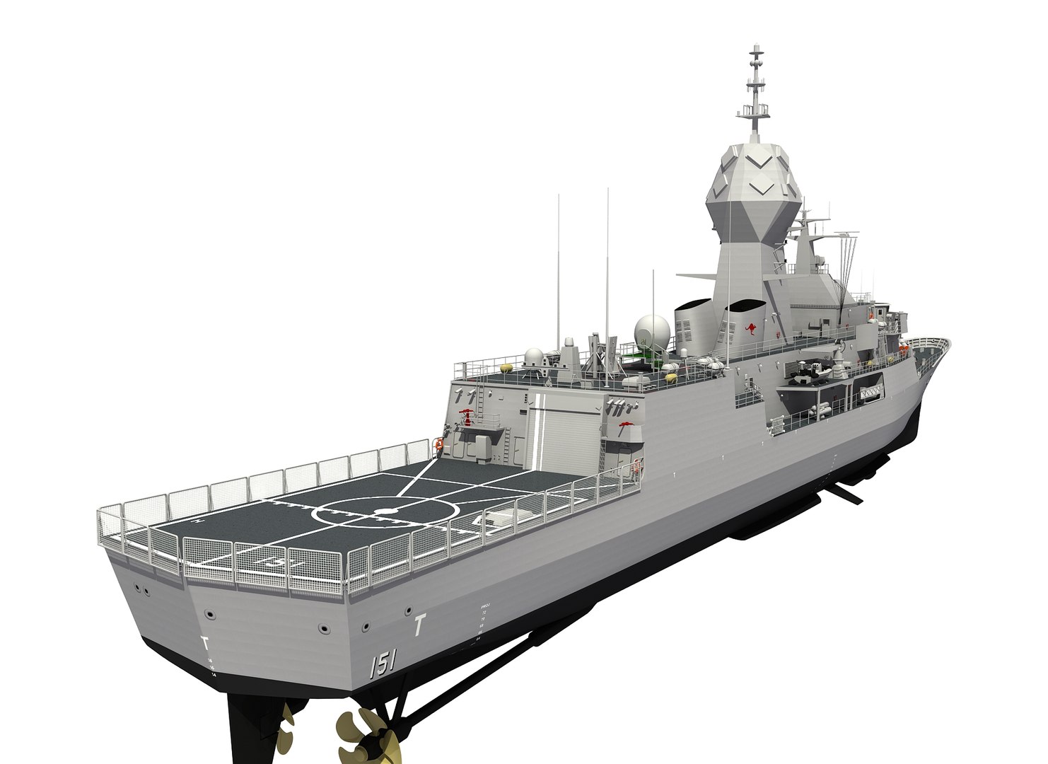 3D model ANZAC MEKO Class Frigate HMAS ARUNTA FFH 151 https://p.turbosquid.com/ts-thumb/PK/gZWjyQ/ee/ar9/jpg/1689374362/1920x1080/fit_q87/842b0399b6f45402237d2e8c362c1cf7e573094f/ar9.jpg