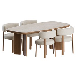 Glen Chair Sandy Table by Calligaris 3D