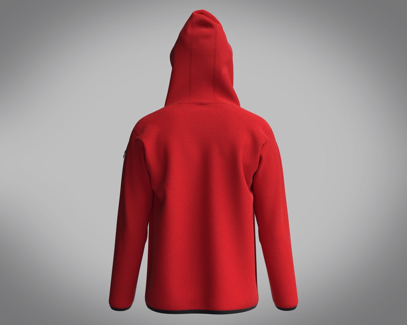Mens Red Hoodie Model TurboSquid 1985362
