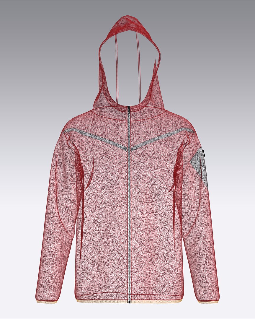 Mens Red Hoodie Model - TurboSquid 1985362