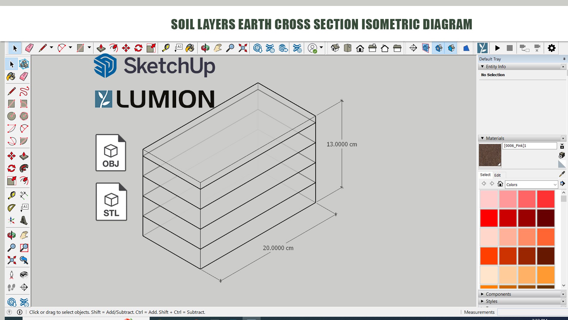 3D Soil Layers Earth Cross Section Isometric Diagram - TurboSquid 2006167