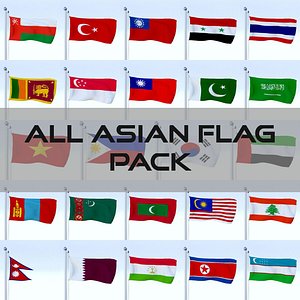 All Asian Flag Pack