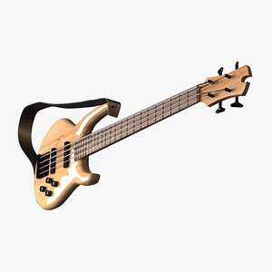 Bass guitar 3D model