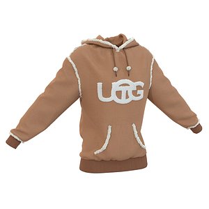 Telfar x UGG Hoodie Chestnut