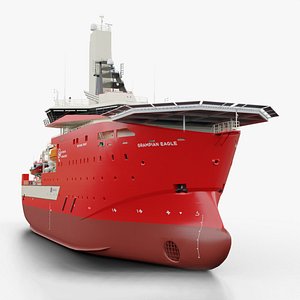 Offshore Wind Support Vessels 3D model