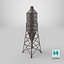 Rostiges Lagersilo Low-Poly PBR