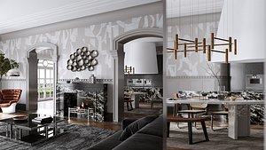 Living room 02 - Maiholuxury - MAX FBX OBJ SKP DAE Simlab 3D model