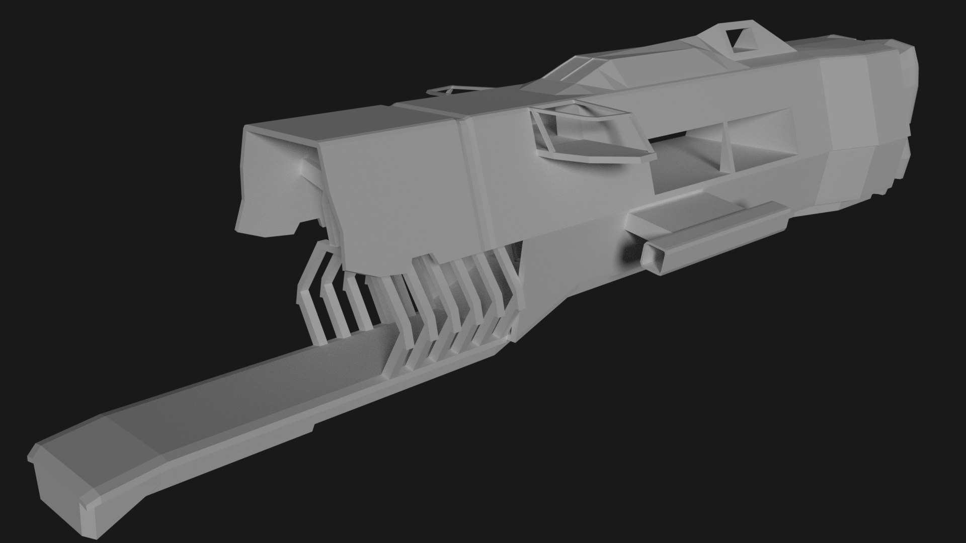 3d Simplistic Spaceship Modelling Model - Turbosquid 1398112