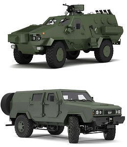 Wheelled vehicle collection 3D model