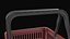 3D model Shopping Basket - Red