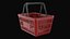 3D model Shopping Basket - Red