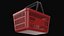 3D model Shopping Basket - Red