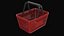 3D model Shopping Basket - Red