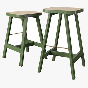 Another Country Bar Stool Three Beech Oxford Green model