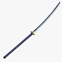 Japanese Nagamaki Pole Sword PBR