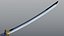 Japanese Nagamaki Pole Sword PBR