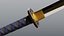 Japanese Nagamaki Pole Sword PBR