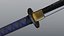 Japanese Nagamaki Pole Sword PBR