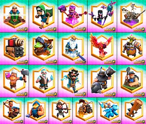 Clash Royale Legendary Cards Pack 3D model